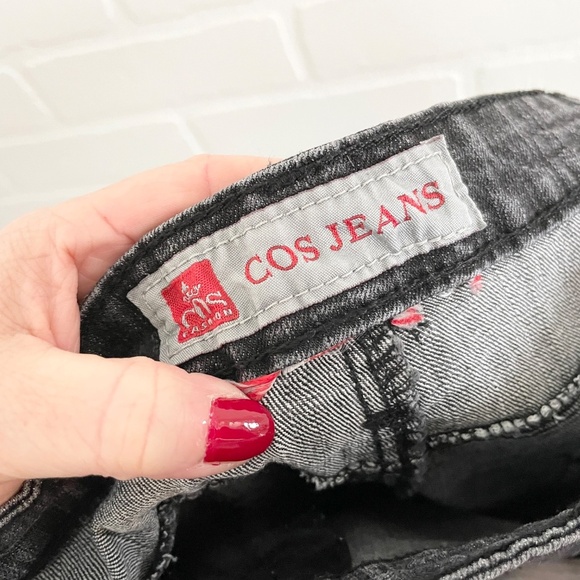 Vintage Y2K COS Jeans Black Embroidered Sparkly Fairy Whimsigoth Denim Cotton 34 - Picture 15 of 15